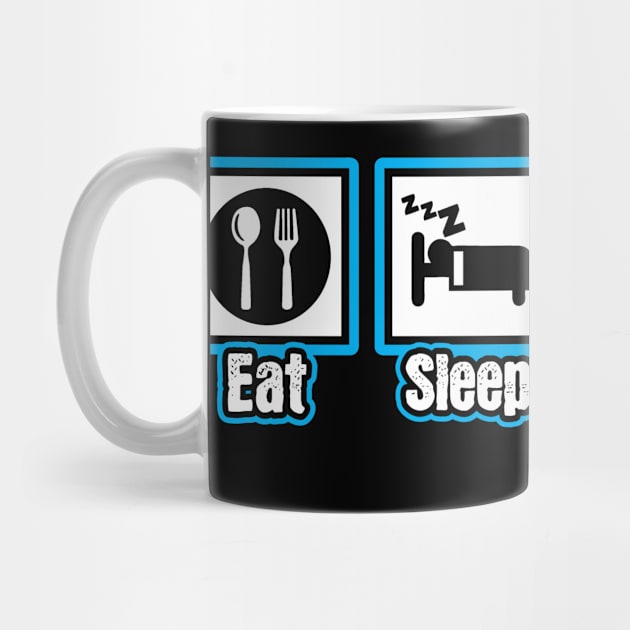 Eat Sleep Waiter Repeat by ThyShirtProject - Affiliate